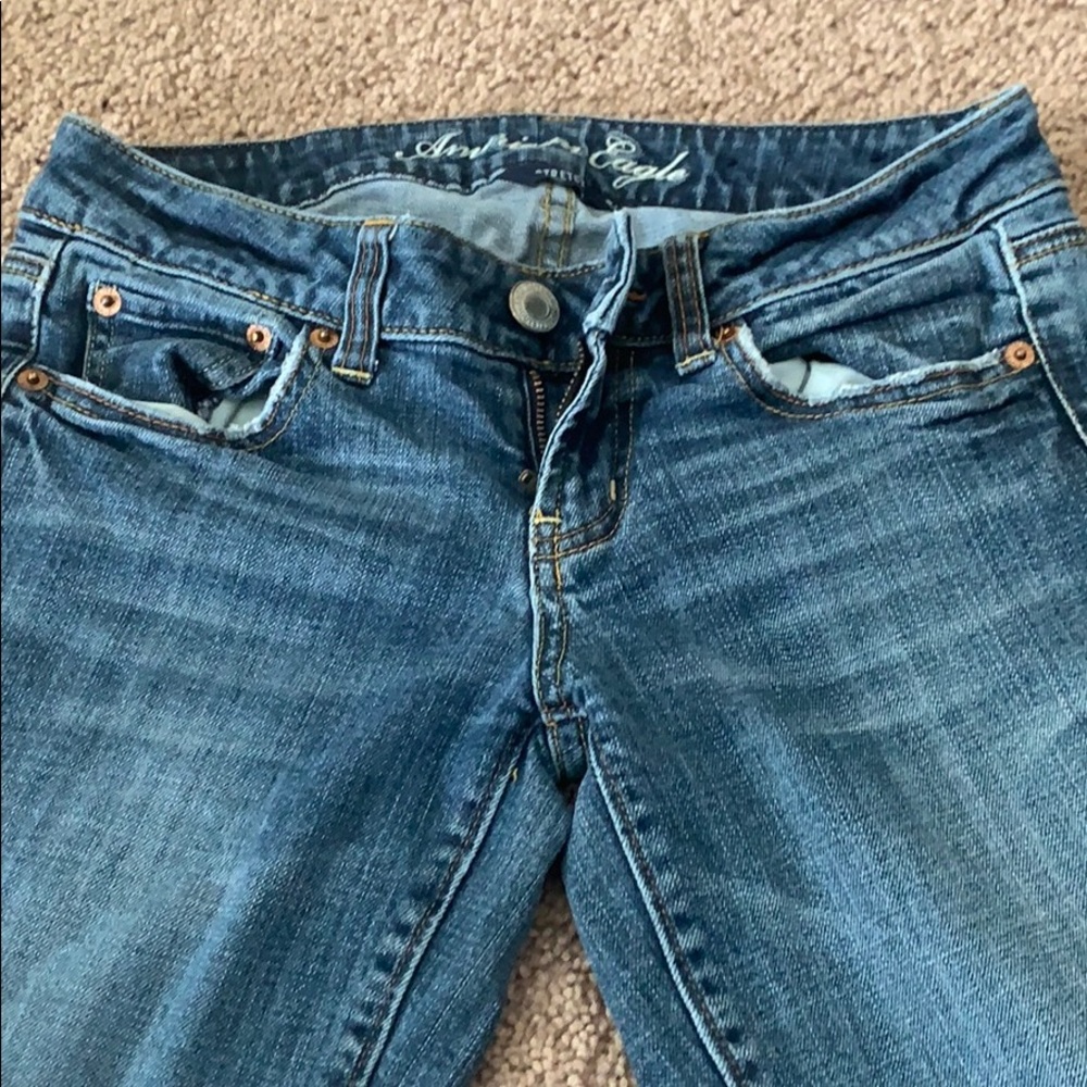 American Eagle jeans favorite boy friend boot cut